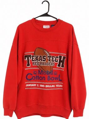 Vintage 1995 Texas Tech Red Raiders Mobil Cotton Bowl Sweatshirt – Men’s Large